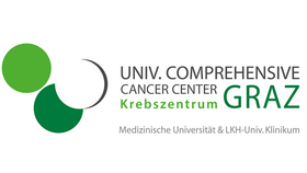Logo (hellgrüner, dunkelgrüner, weißer Kreis) des Krebszentrums Graz
